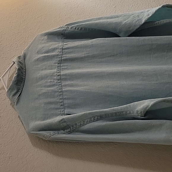 Tommy Bahama Linen Button-down - Aqua - Medium - Picture 12 of 14